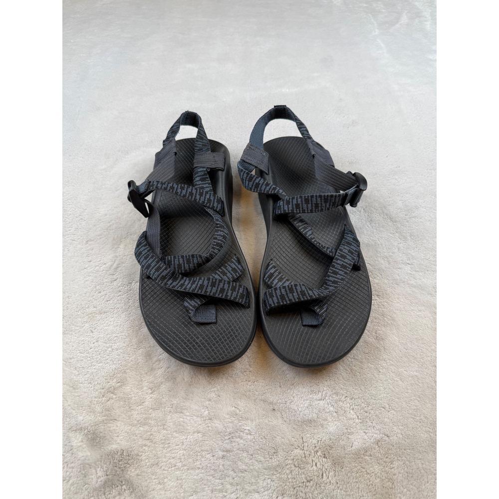Chaco Mens Z/Cloud Sandals Size 11 Black Gray Adjustable Straps Outdoor‎ Casual